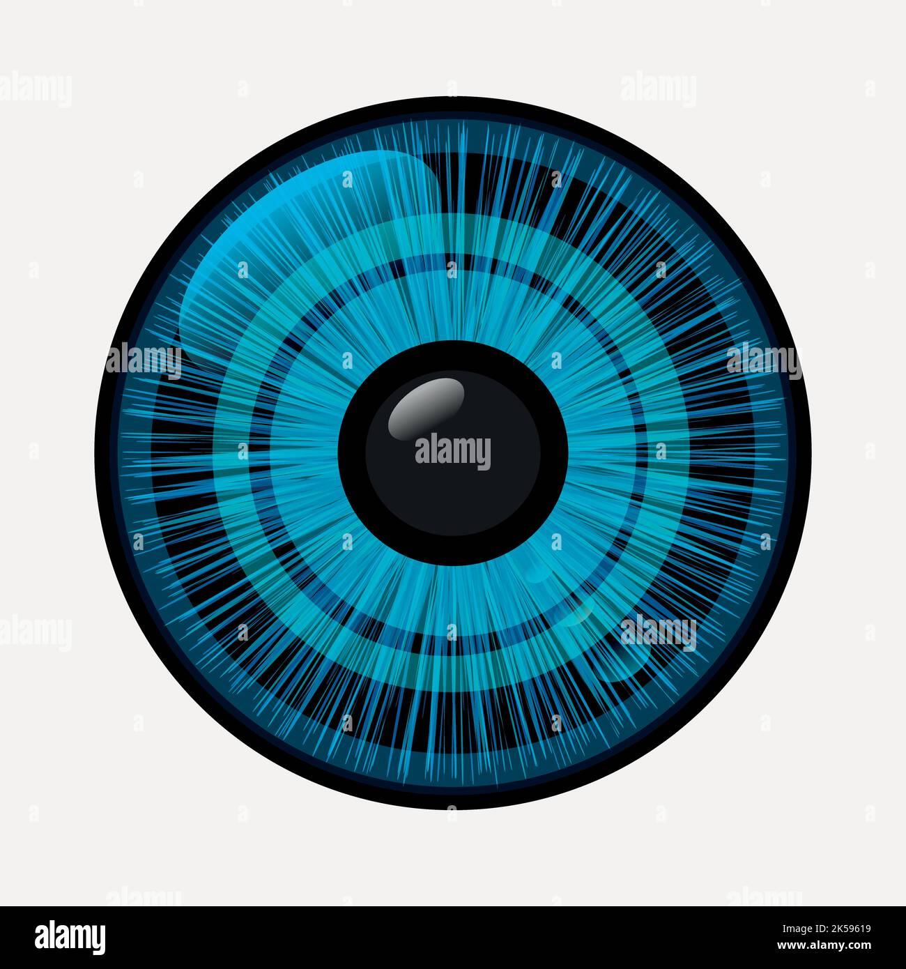 Eye lens clipart, blue illustration vector Stock Vector Image & Art - Alamy