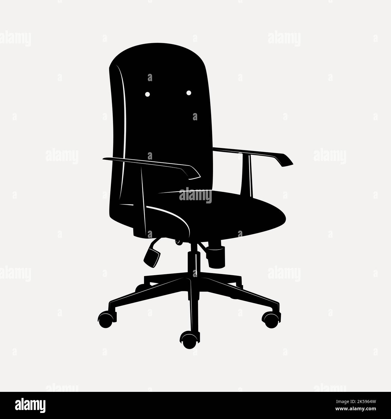 Office chair clipart, furniture illustration vector Stock Vector Image ...