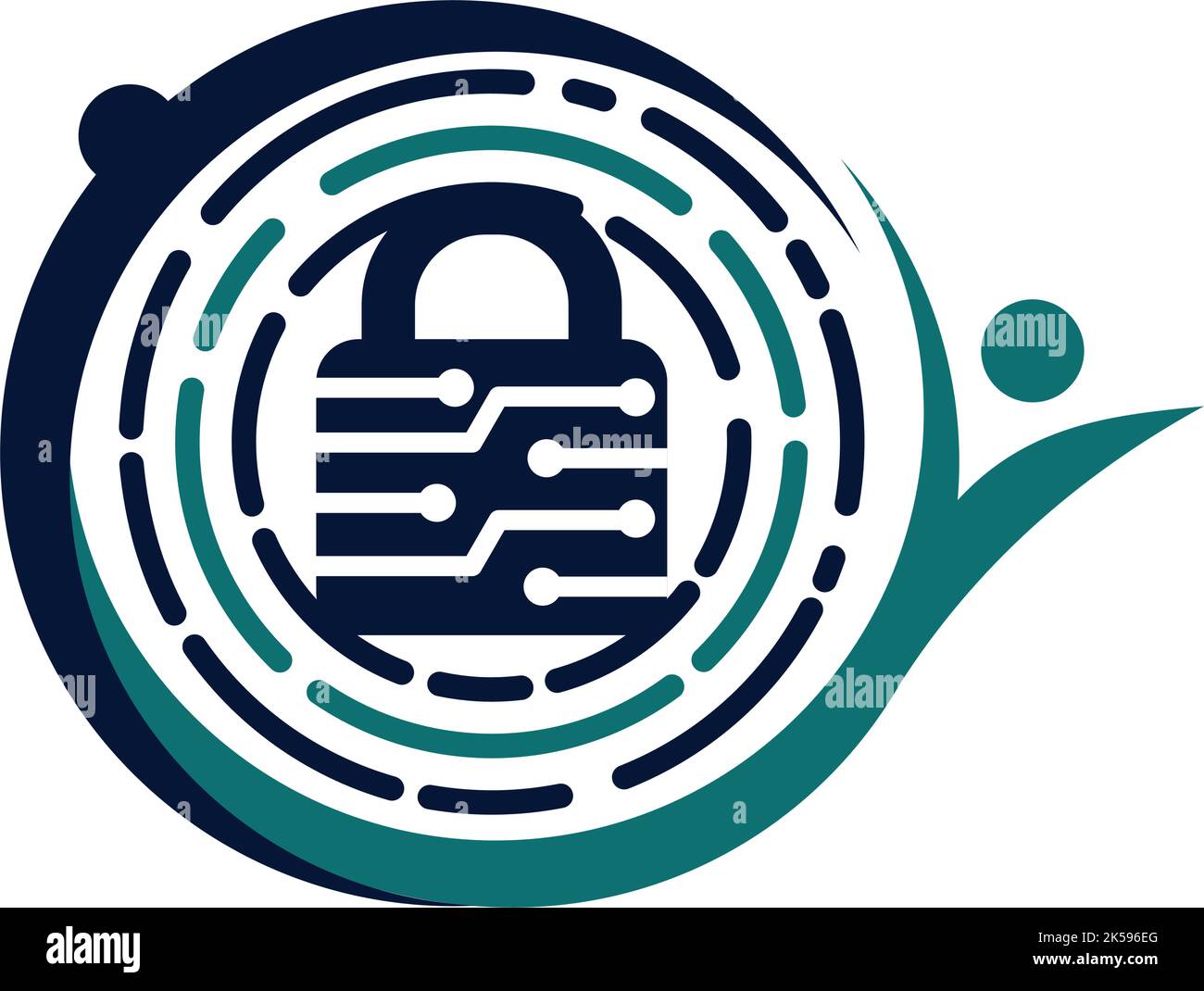 security tech logo design template Icon Illustration Brand Identity