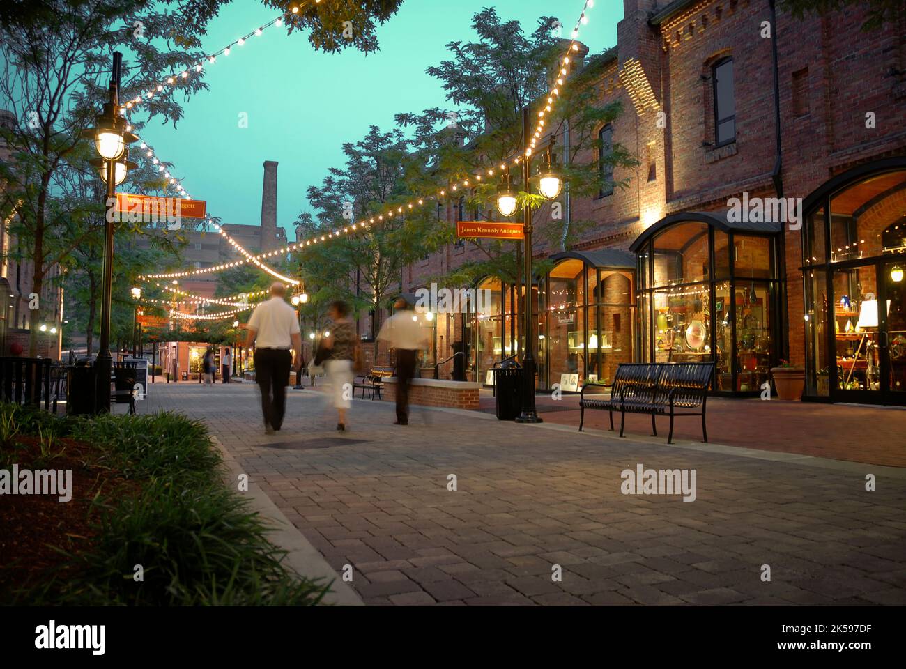 Brightleaf Square shopping and restaurants area on the site of former