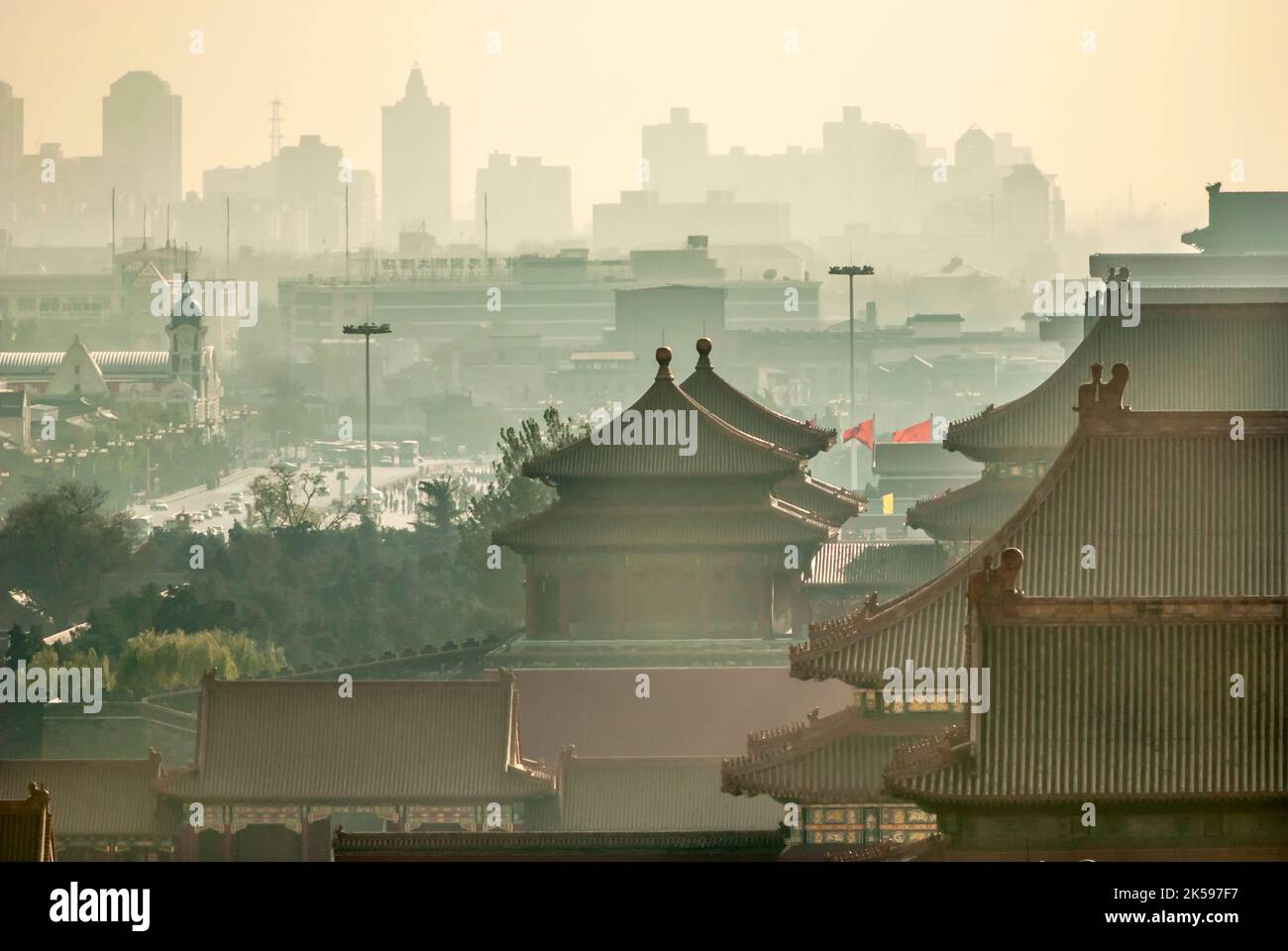 Rooftops of Forbidden City Imperial Palace in Beijing Stock Photo - Alamy
