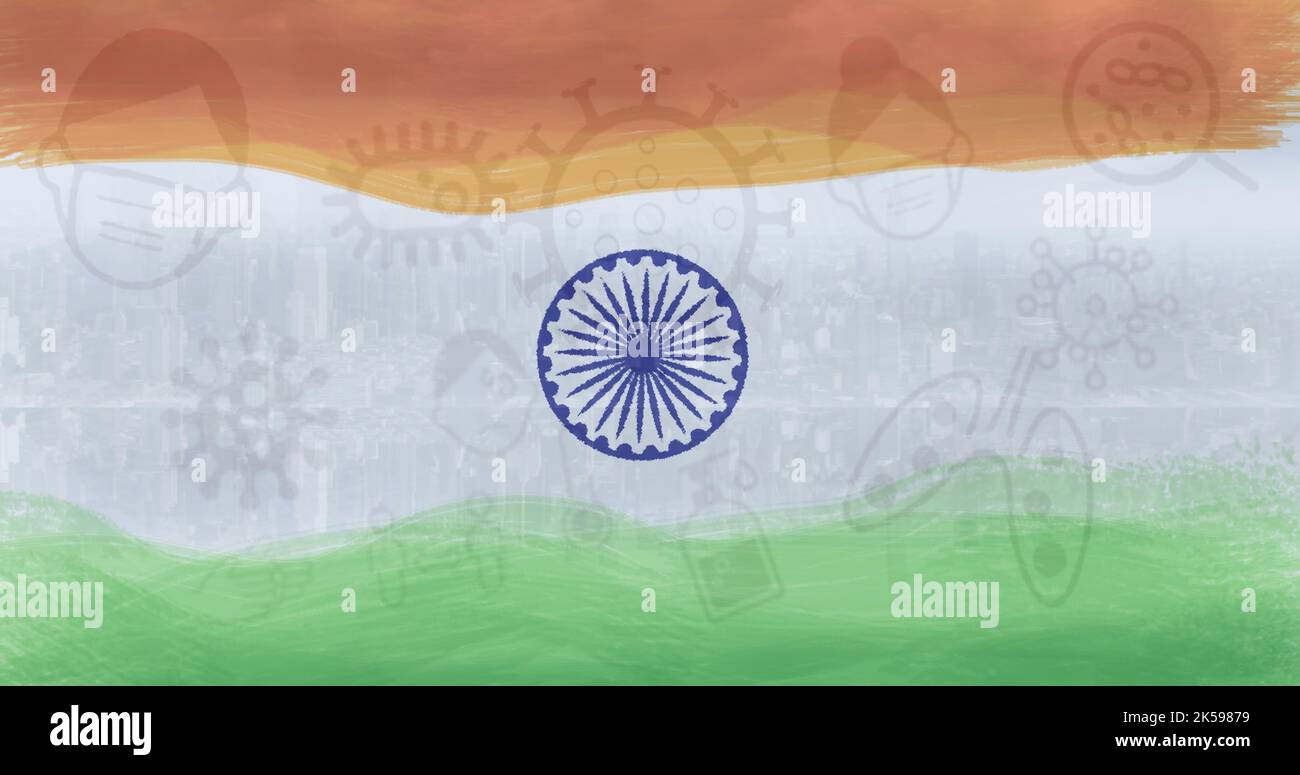 Indian flag illustration hi-res stock photography and images - Alamy