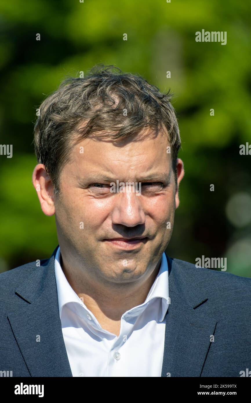 24.08.2022, Germany, Lower Saxony, Munster - Lars Klingbeil, Chairman Of The SPD Visiting The