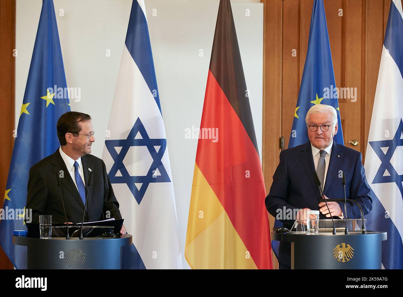 German Conf 04.09.2022, Germany, Berlin, Berlin - The President of Israel Isaac ...