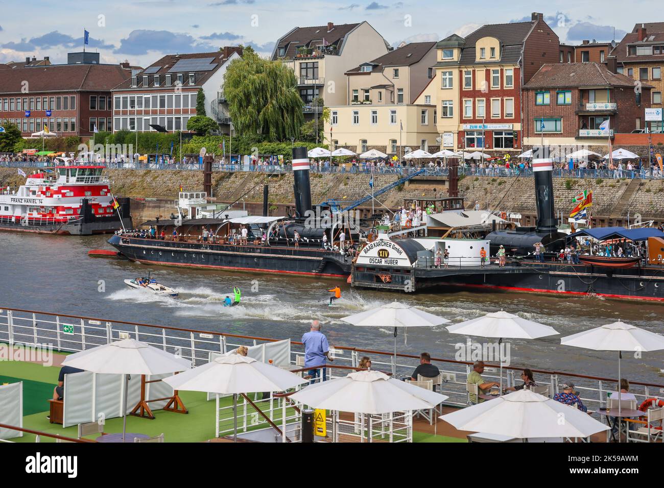 21.08.2022, Germany, North Rhine-Westphalia, Duisburg - Port festival