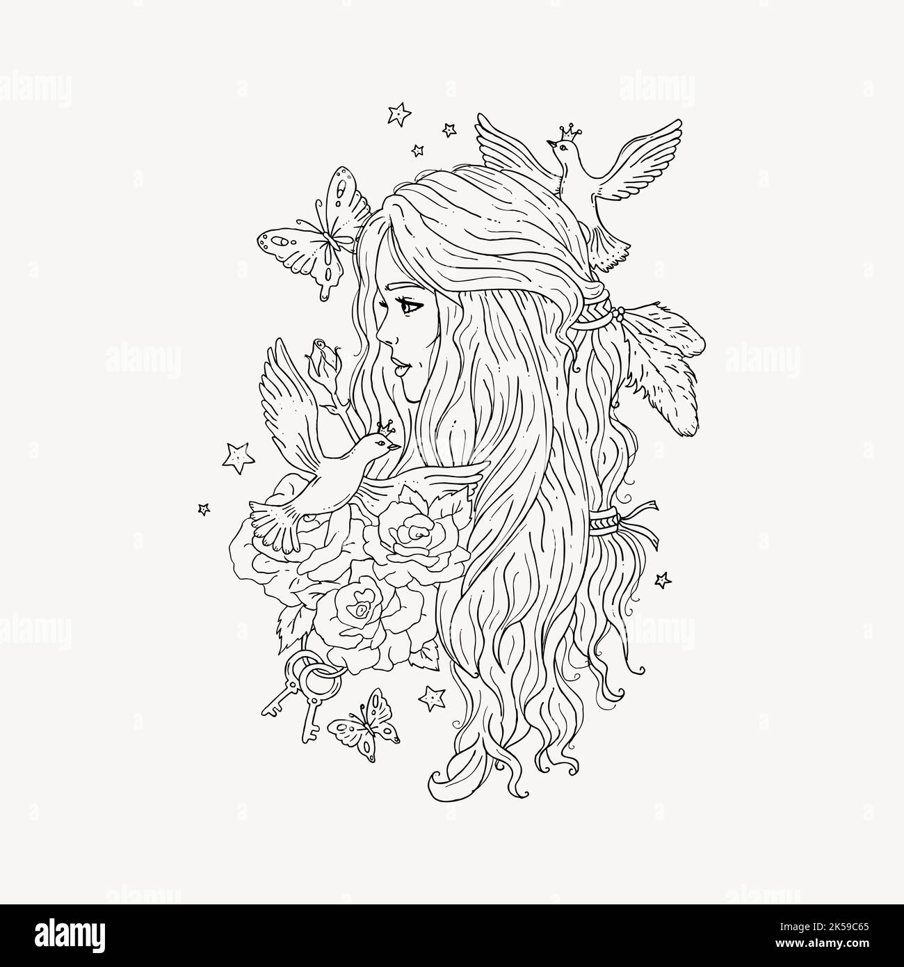 aesthetic black and white girl drawing | Art drawings beautiful, Drawing  sketches, Art drawings