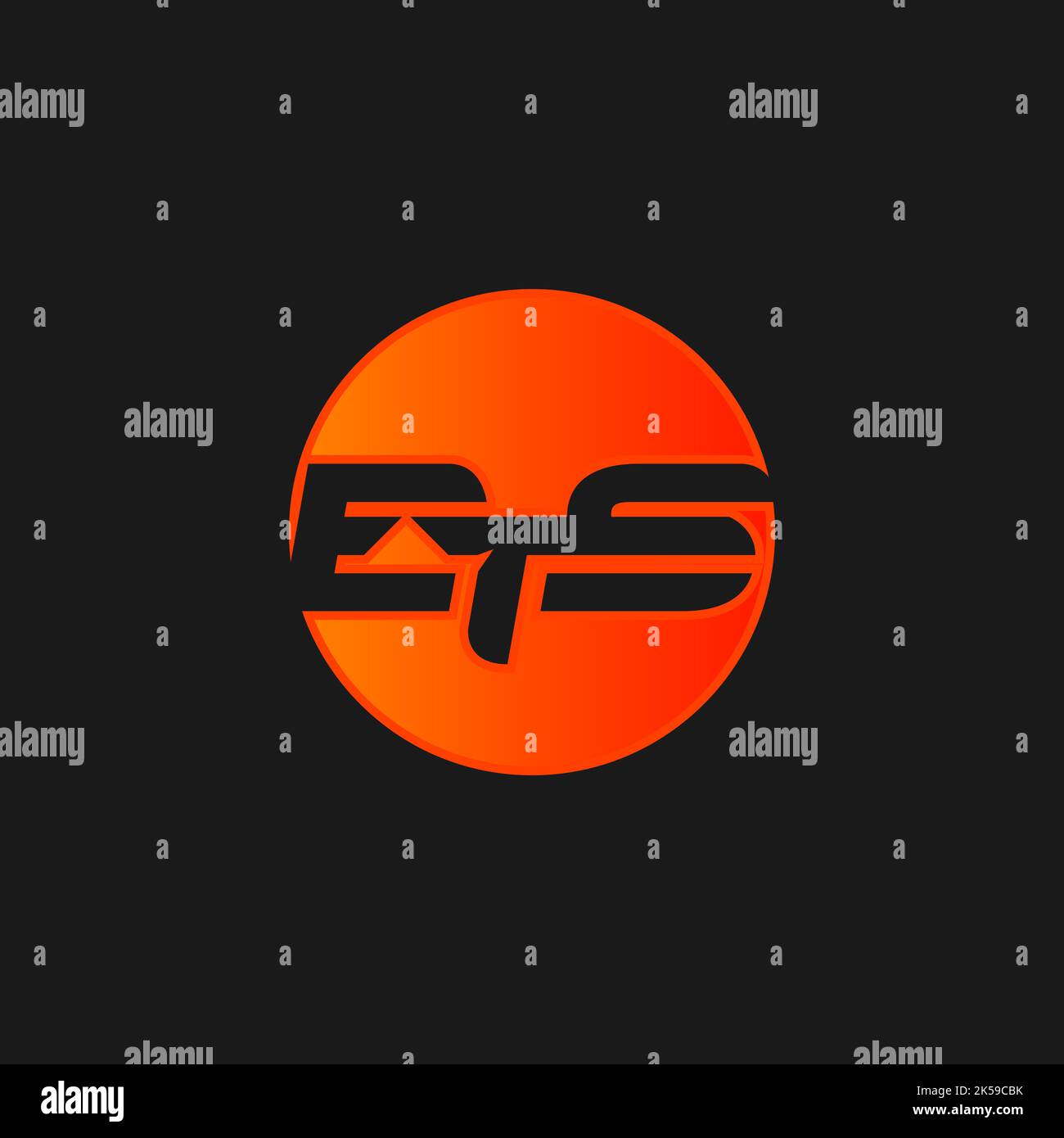 ETS initials logo, name initials logo, company initials logo, person initials logo.EPS 10 Stock Vector
