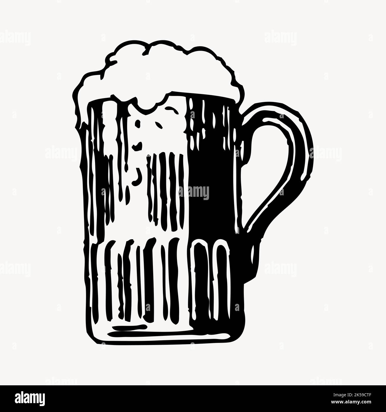 beer-glass-clipart-vintage-alcoholic-drink-illustration-vector-stock