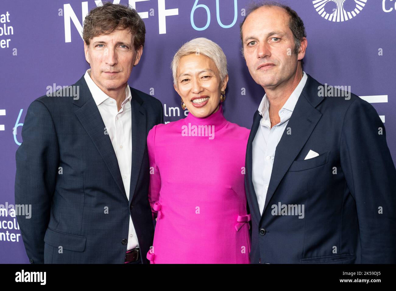 New York, NY - October 6, 2022: Peter Spears, Teresa Park, Francesco Melzi d'Eril attend Bones And All premiere during 60th New York Film Festival at Alice Tully Hall Stock Photo