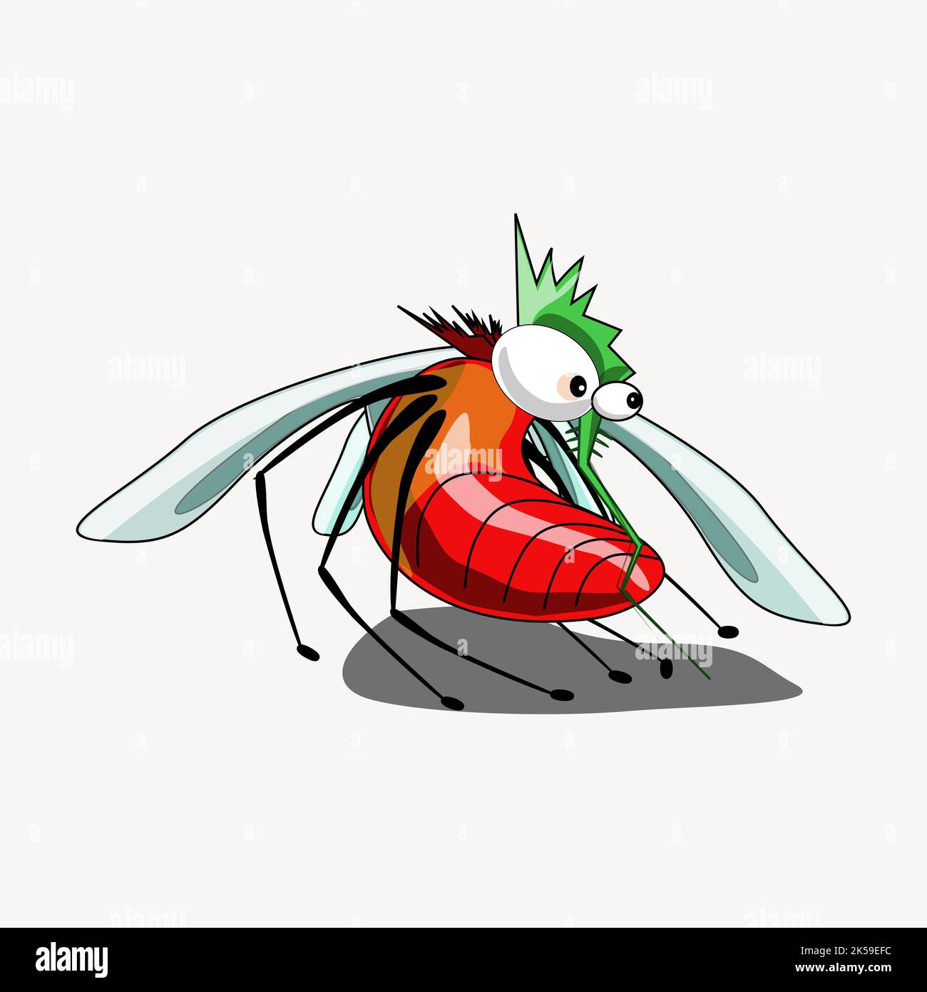Mosquito clipart, insect illustration vector Stock Vector Image & Art ...