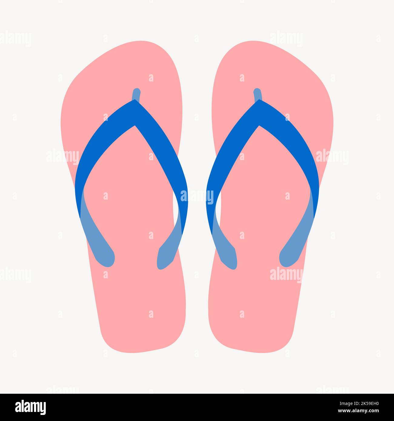 Pink sandals clipart, object illustration vector Stock Vector Image & Art -  Alamy