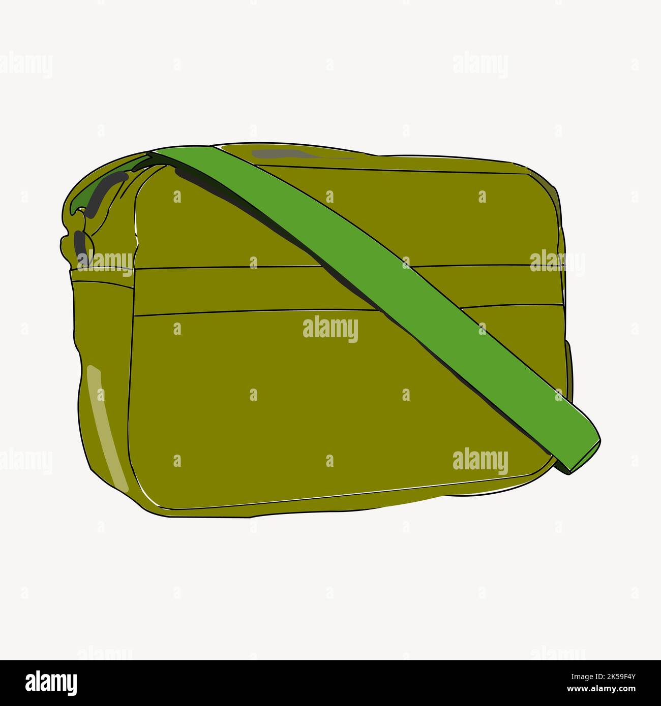 Crossbody bag clipart, fashion illustration vector Stock Vector Image