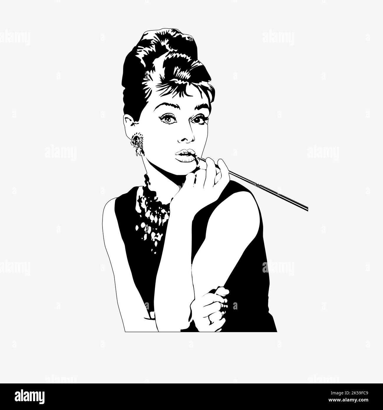 hepburn-stock-vector-images-alamy
