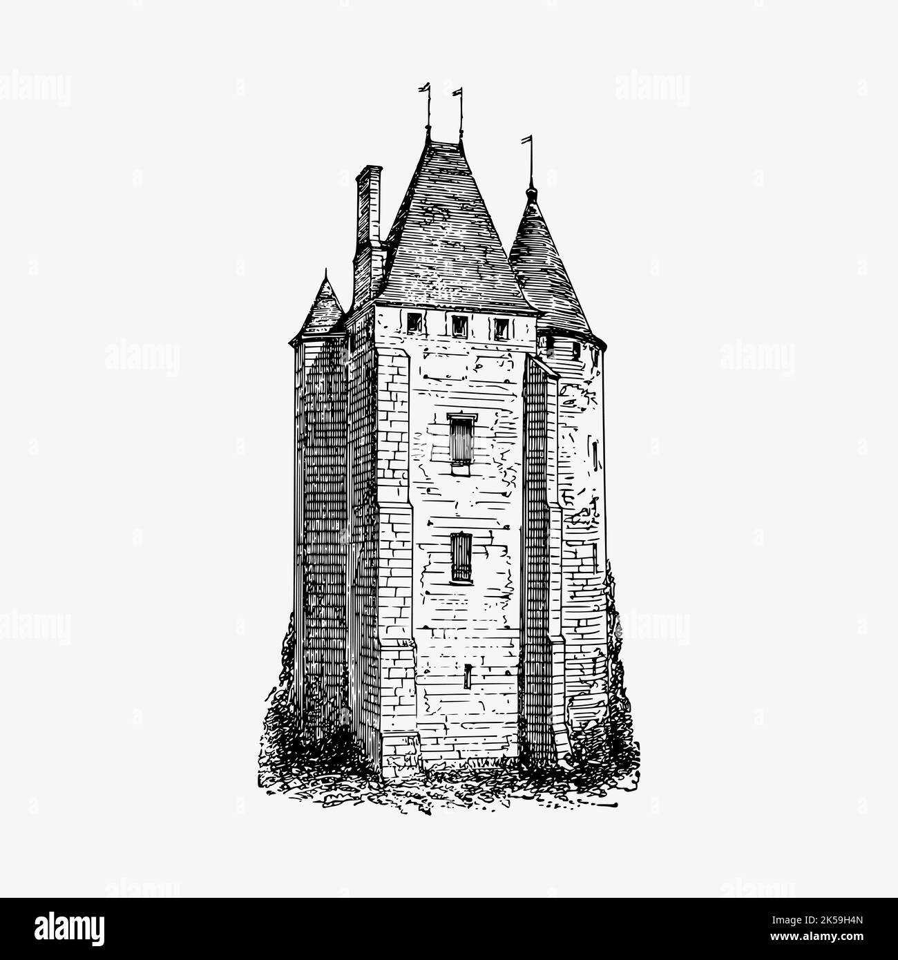 Fort tower illustration clipart vector Stock Vector Image & Art - Alamy