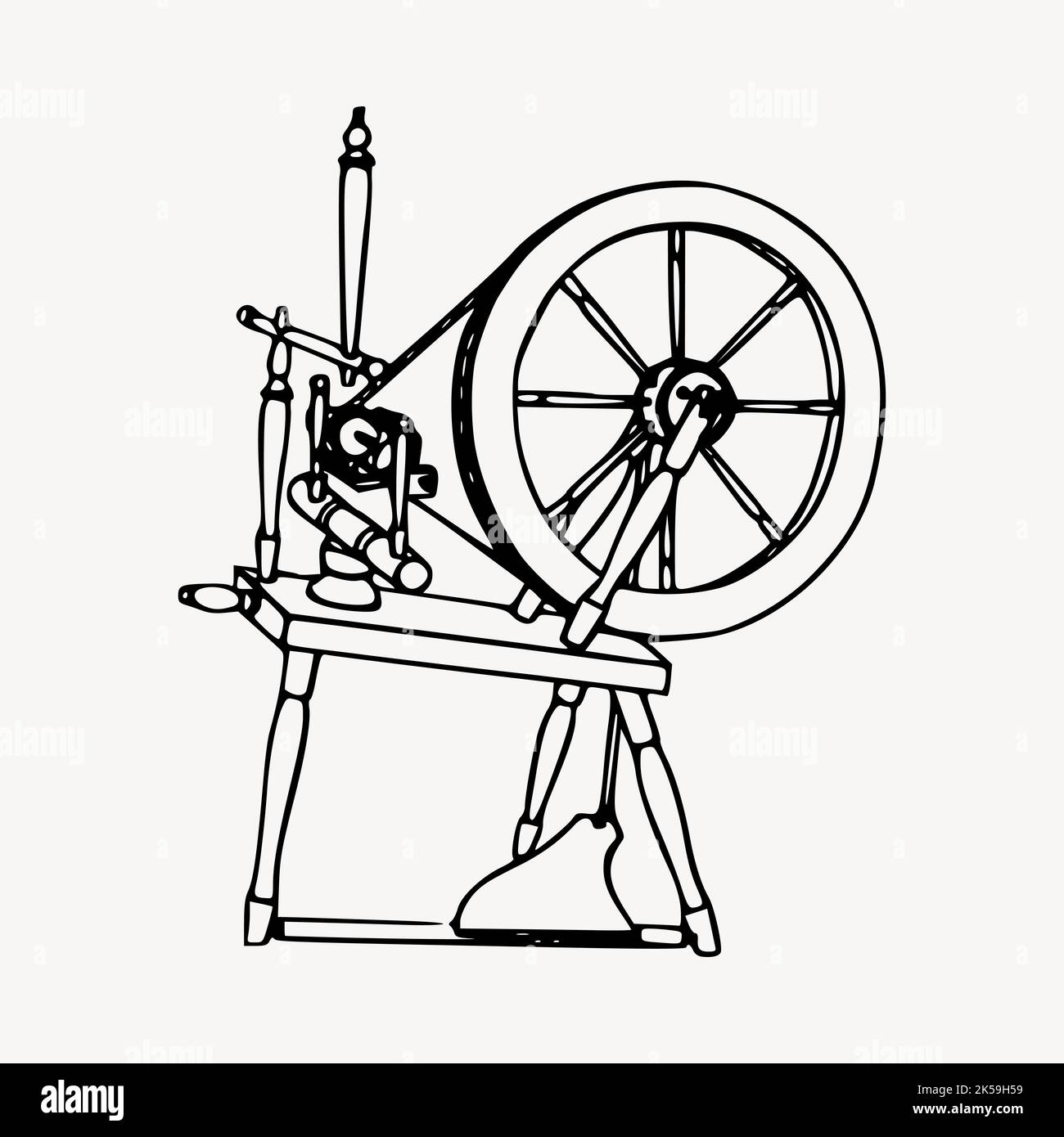 How to Draw Charkha Easy || Gandhi Jyanthi Special Drawing || Spinning  Wheel Drawing Easy - YouTube