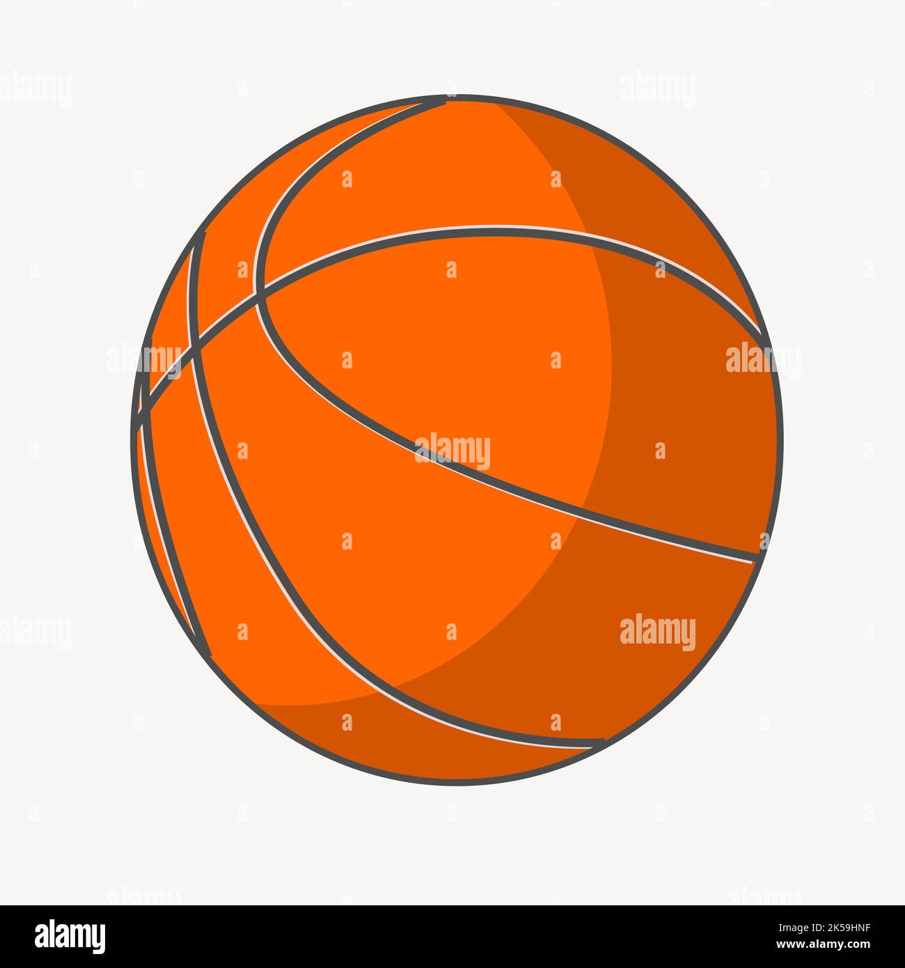 Basketball clipart, drawing illustration vector Stock Vector Image