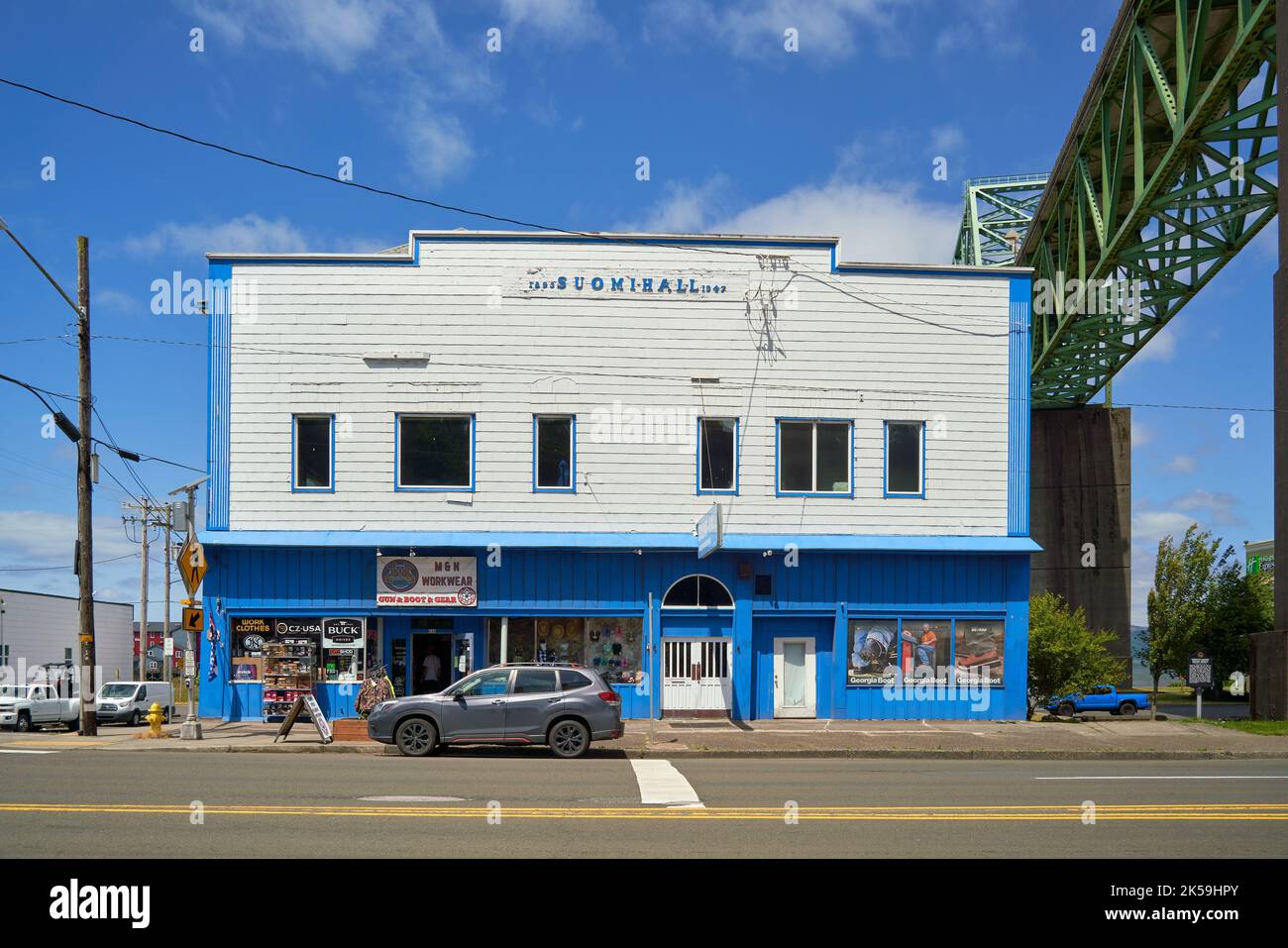 Suomi Hall Finnish Brotherhood of Astoria building next to the Astoria