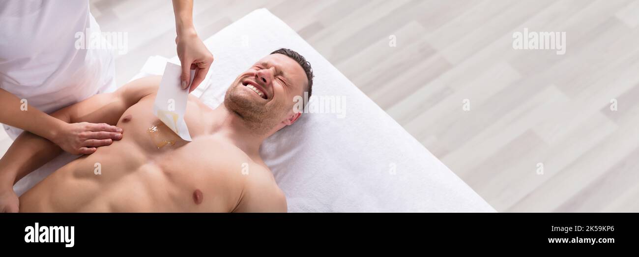Caucasian man of 70, bald and bearded, with a hairy chest Stock Photo -  Alamy