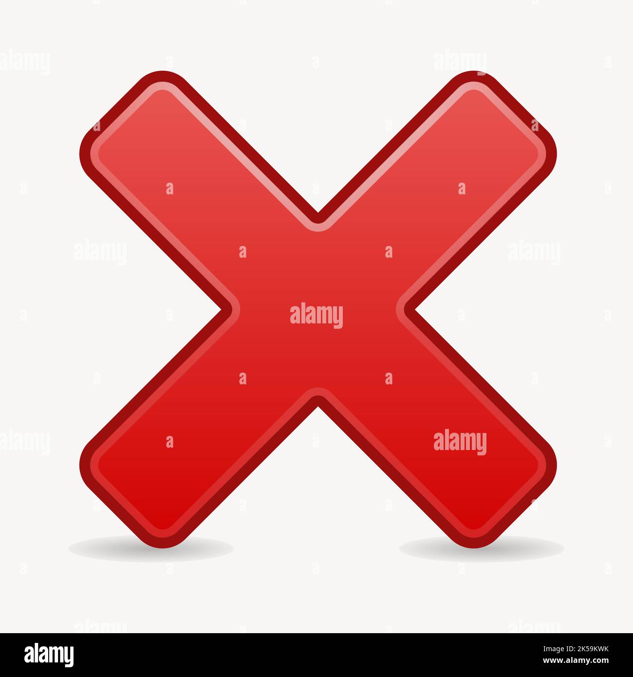 Cancel icon clipart illustration vector Stock Vector Image & Art - Alamy
