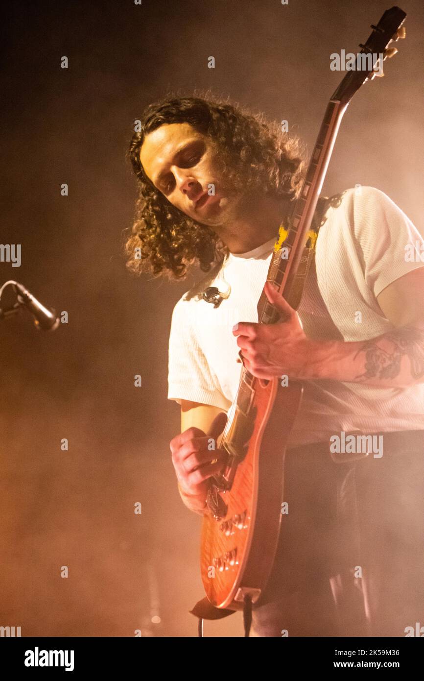 Milan Italy. 05 October 2022. The Icelandic band KALEO performs live on stage at Fabrique during the "Fight To Flight Tour". Stock Photo