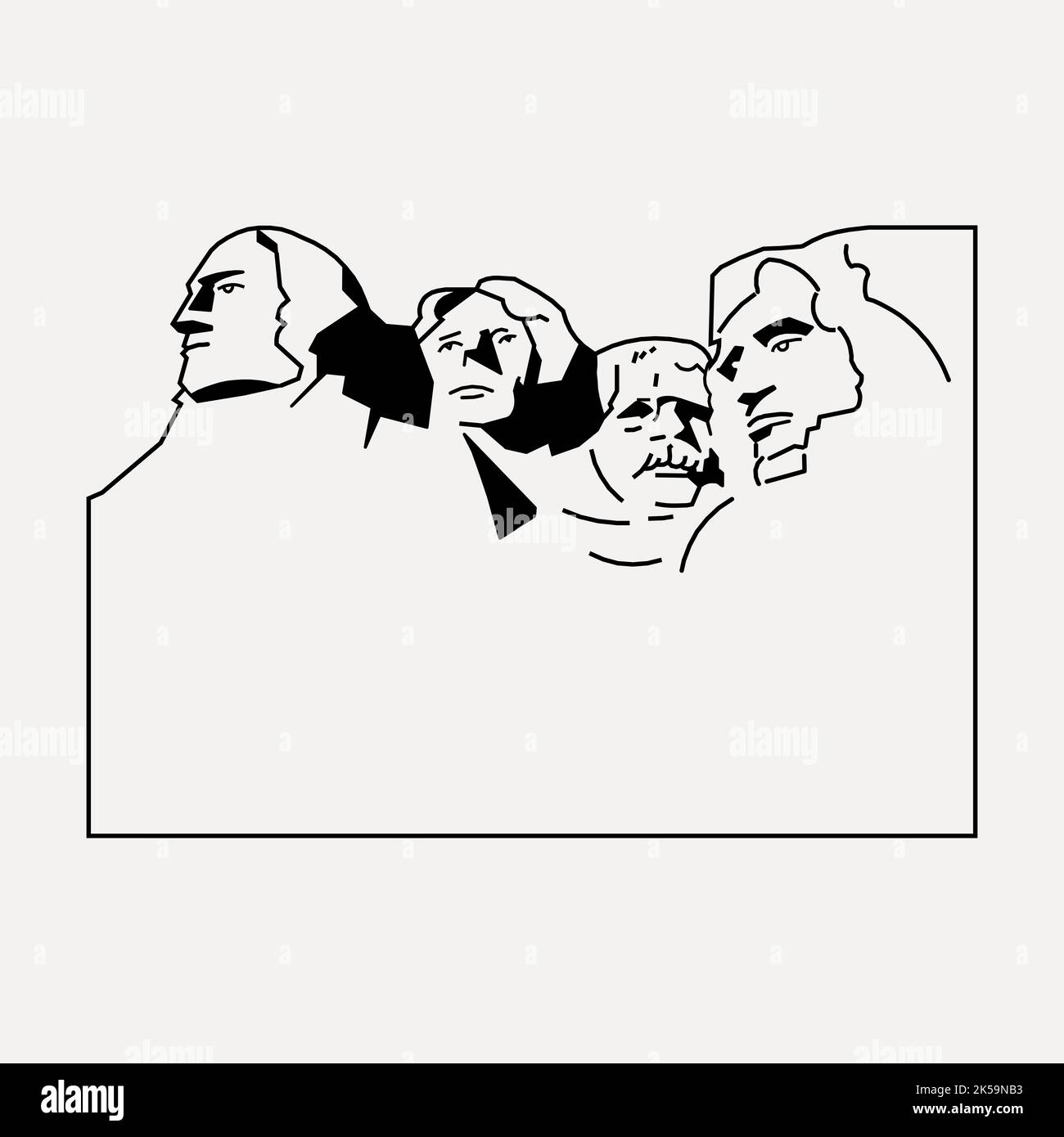Mount rushmore frame clipart hires stock