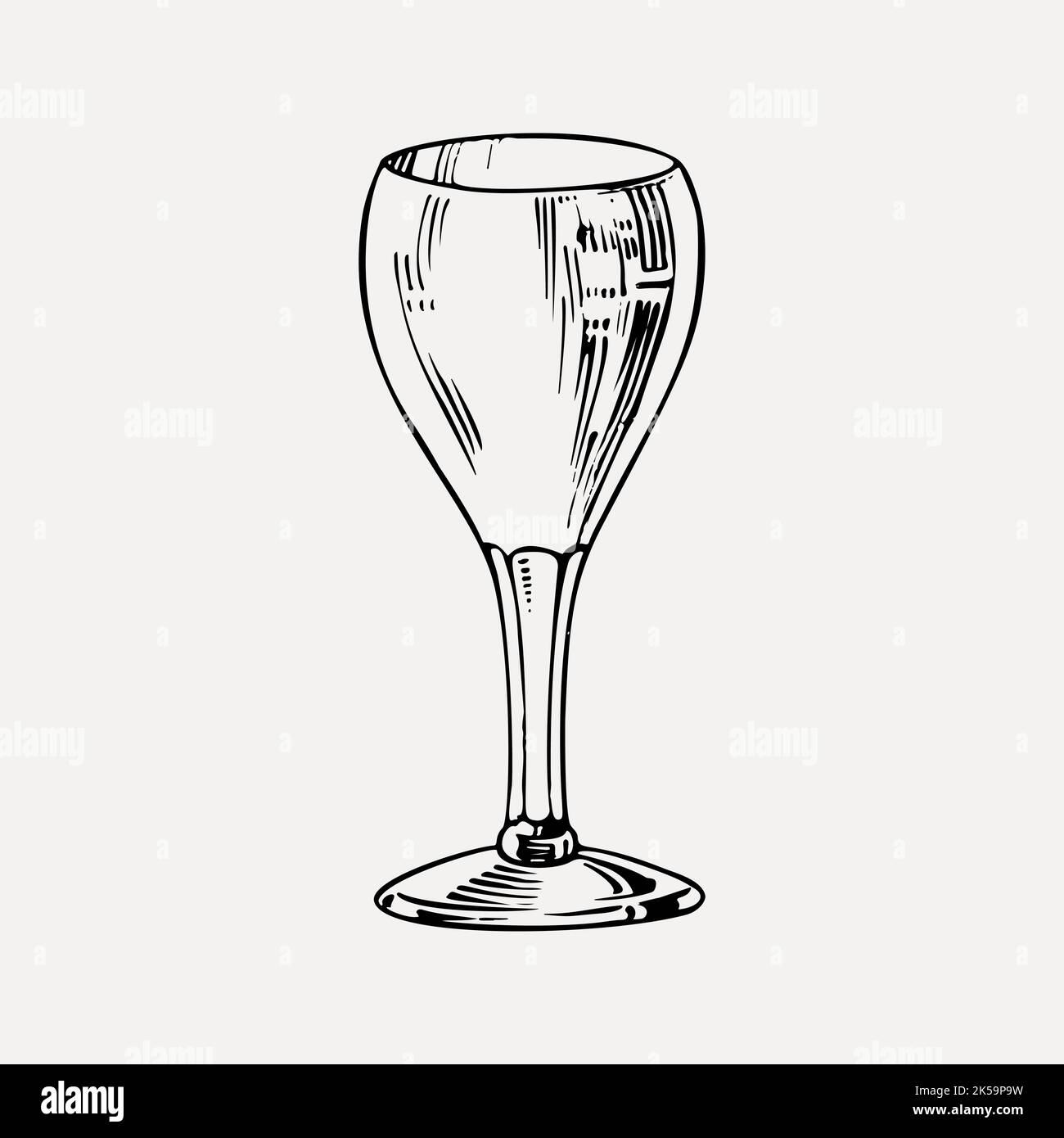 Goblet clipart, drawing illustration vector Stock Vector Image & Art