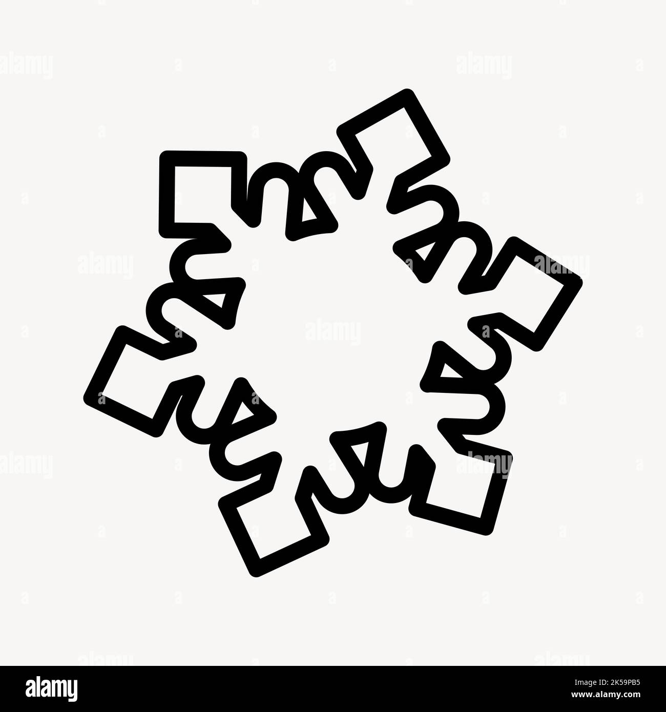 Snowflake collage element vector Stock Vector Image & Art - Alamy