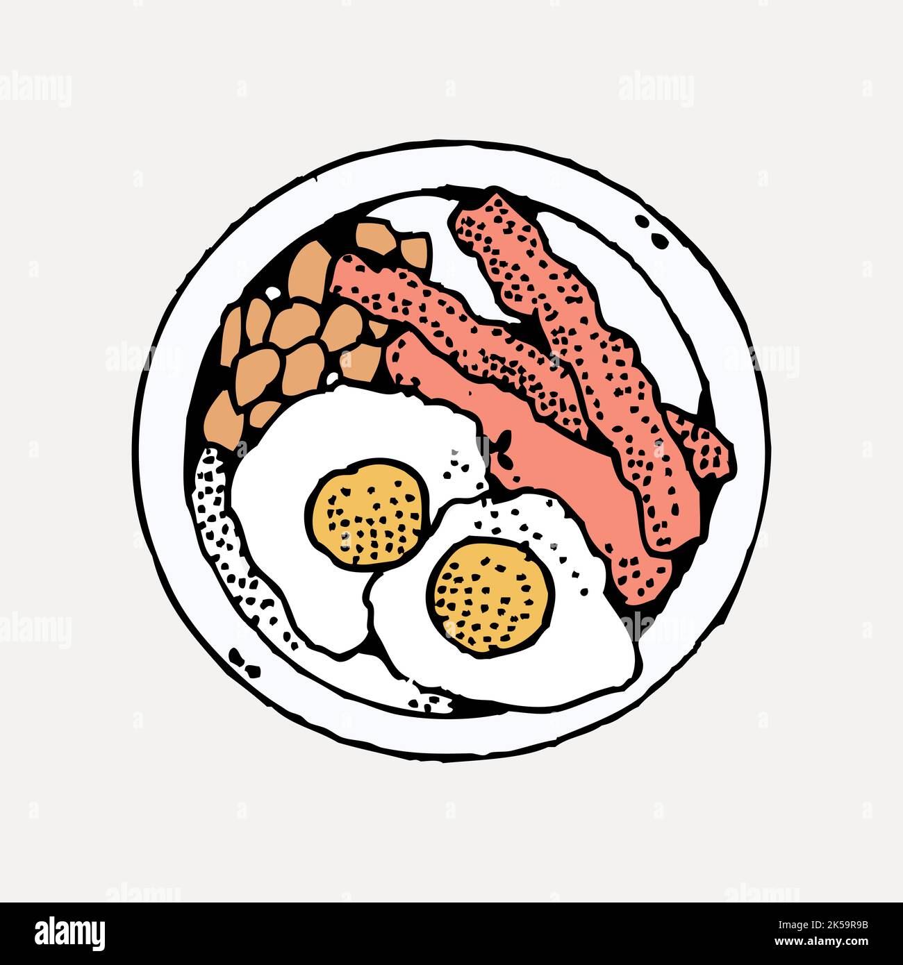 Breakfast clipart, drawing illustration vector Stock Vector Image & Art ...