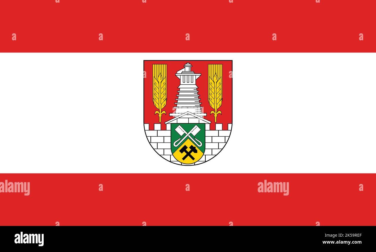 Official flag vector illustration of the German regional capital city