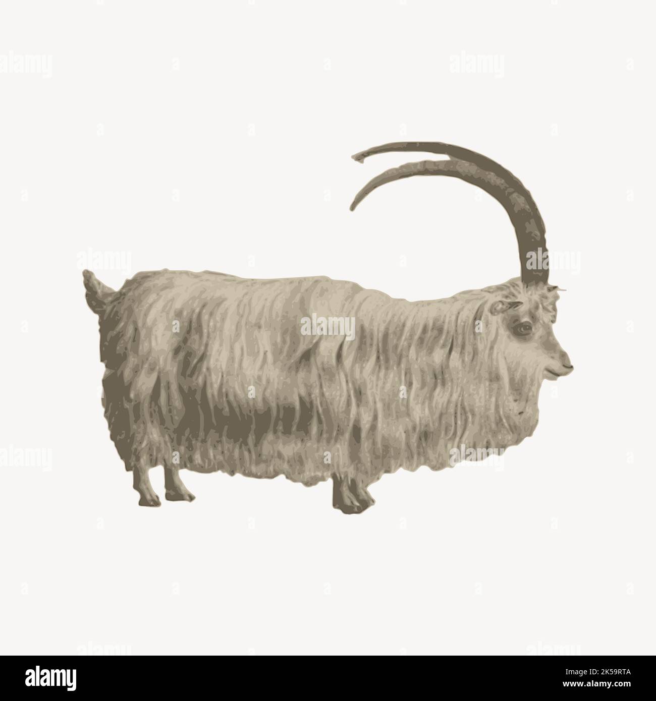 Mountain goat collage element vector Stock Vector Image & Art - Alamy