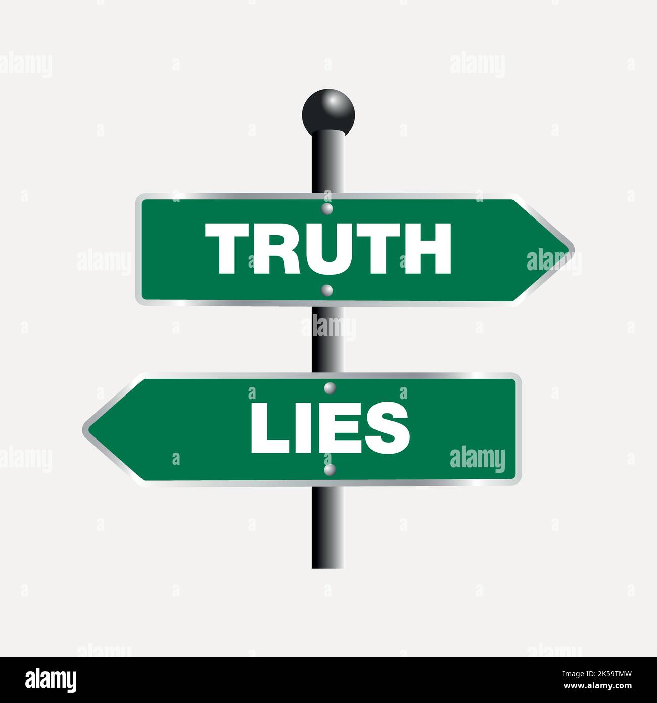 Truth lies sign clipart, illustration vector Stock Vector Image & Art ...