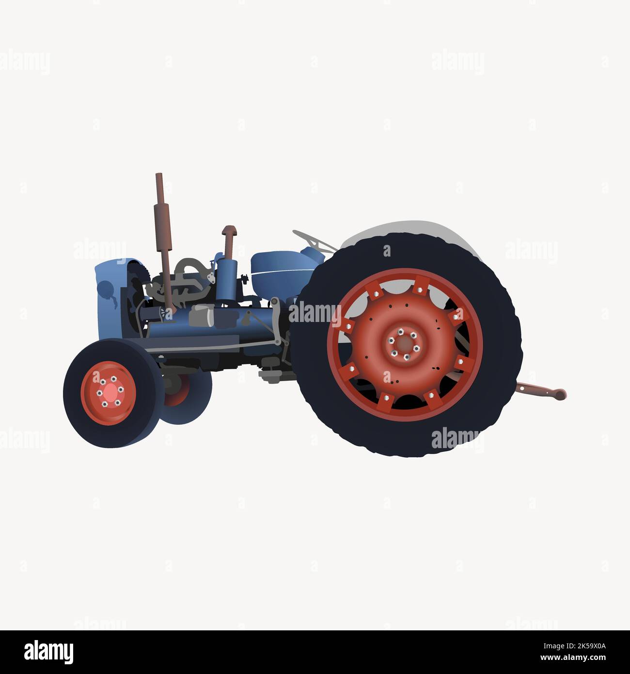 Tractor clipart, vehicle illustration vector Stock Vector Image & Art ...