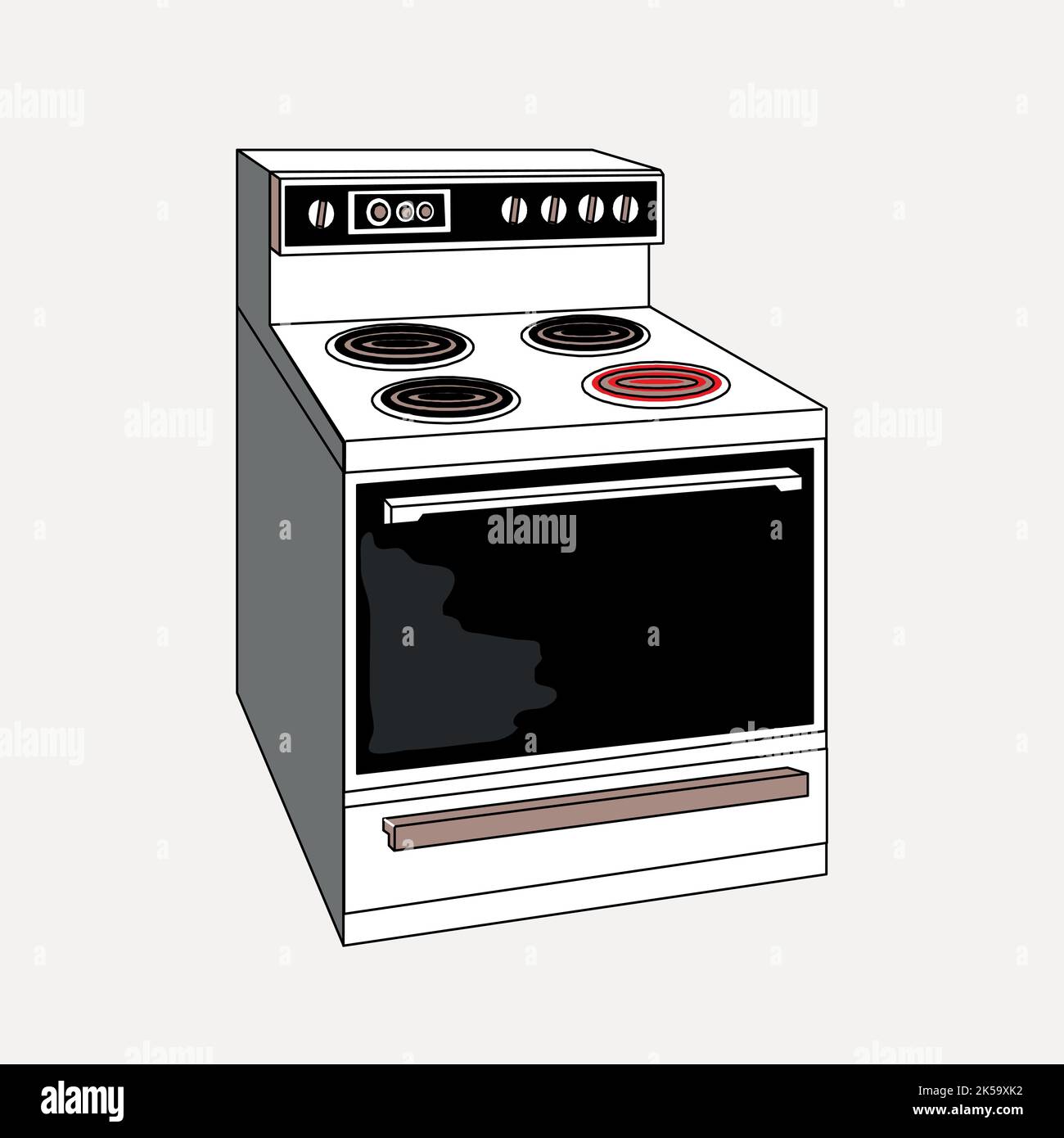 Stove clipart, illustration vector Stock Vector Image & Art - Alamy