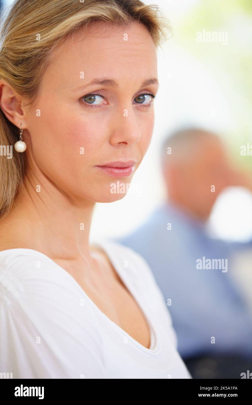 Adultery cheating serious blonde hi-res stock photography and images - Alamy