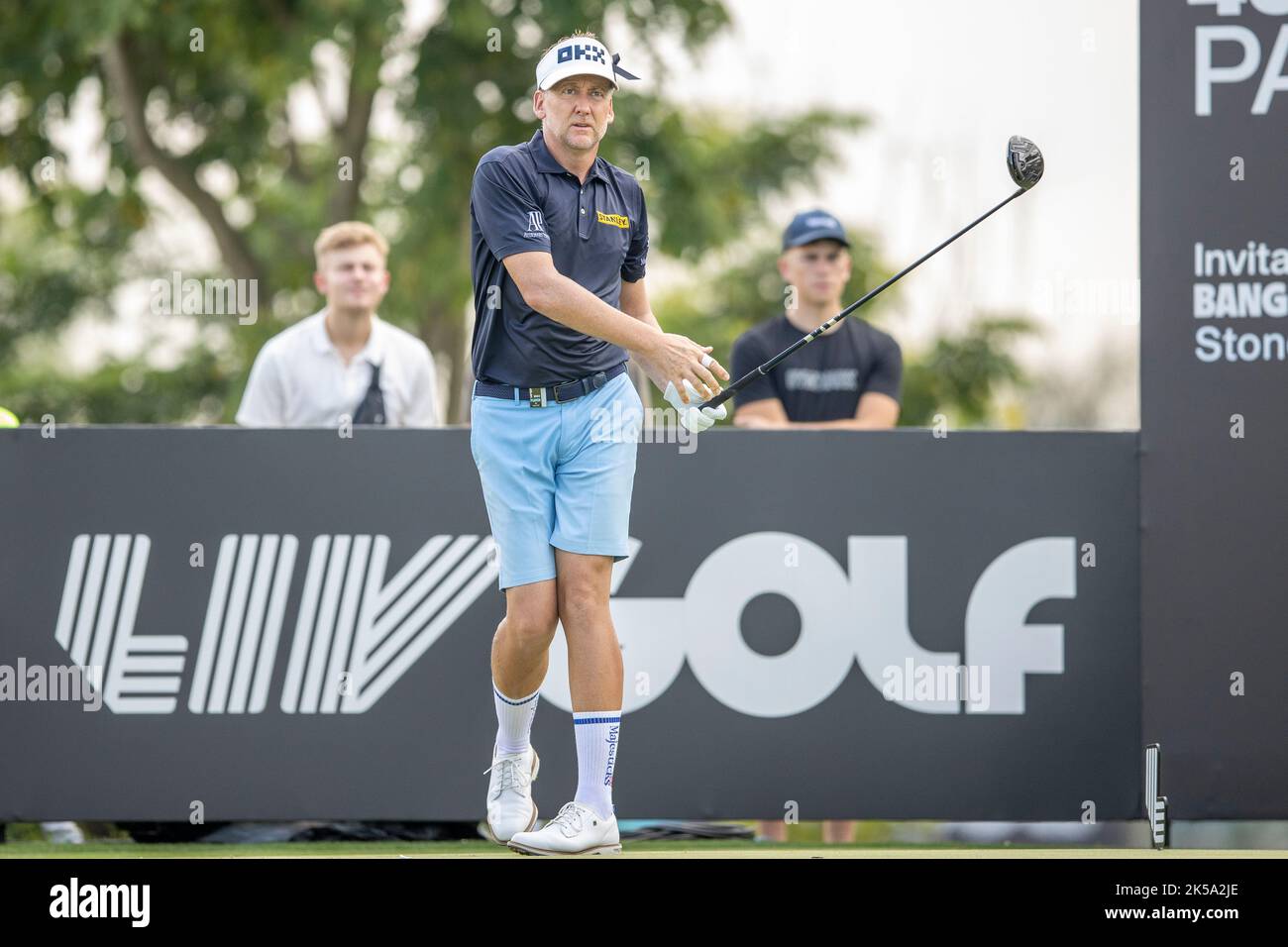 BANGKOK, THAILAND - OCTOBER 7: Ian Poulter of England on hole 8 during the first round at the LIV GOLF INVITATIONAL BANGKOK at Stonehill Golf Course on October 7, 2022 in Bangkok, THAILAND (Photo by Peter van der Klooster/Alamy Live News) Stock Photo