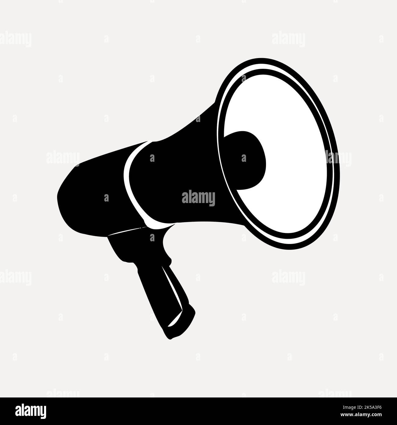 Megaphone silhouette clipart, object illustration vector Stock Vector Image & Art Alamy