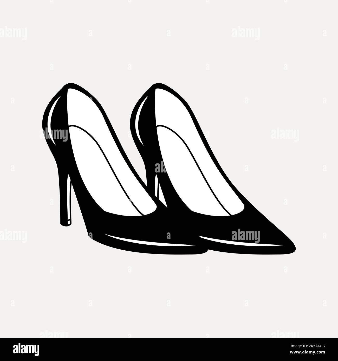 Black high heels clipart hi-res stock photography and images - Alamy