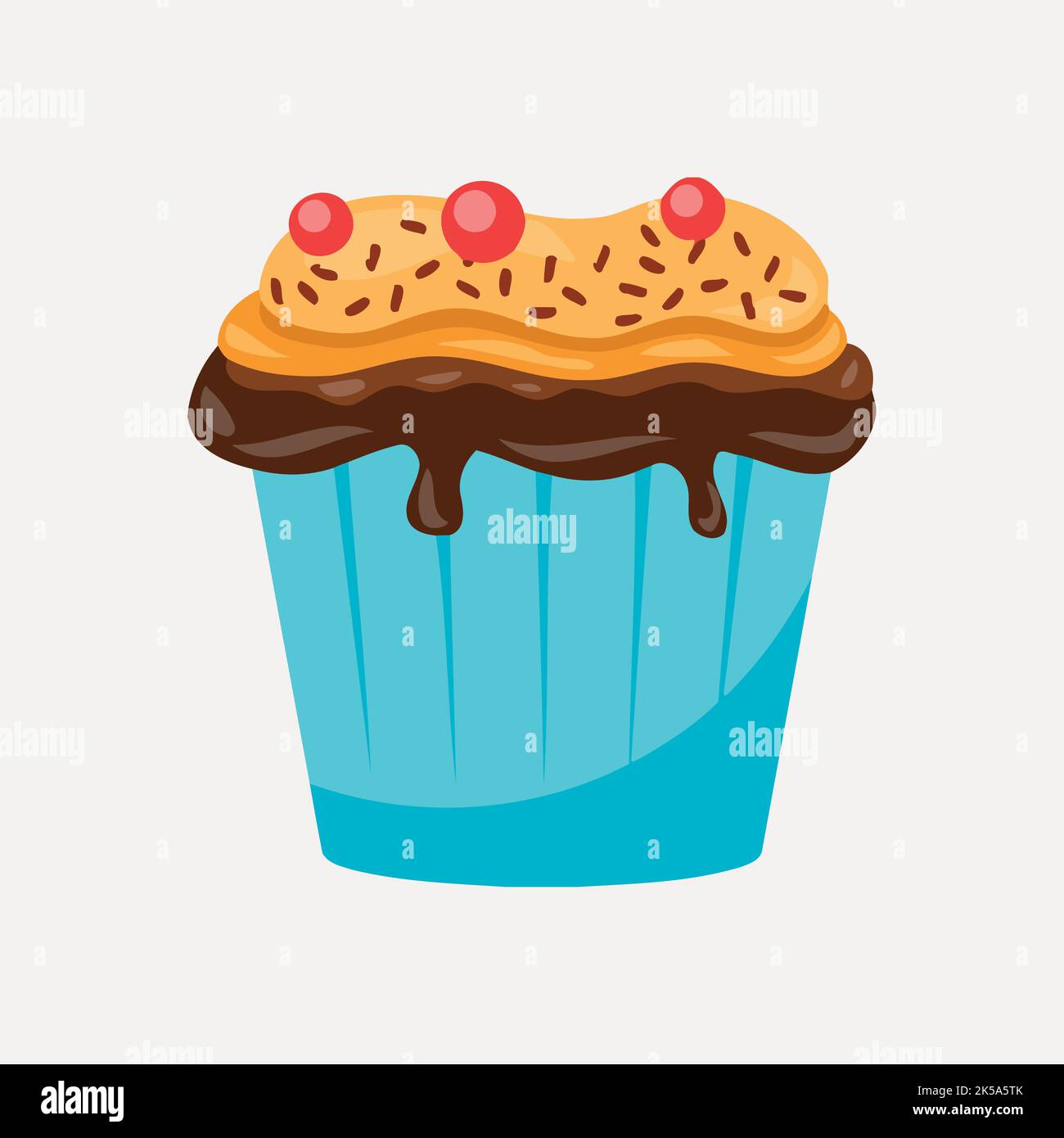 Cupcake clipart, dessert illustration vector Stock Vector Image & Art ...