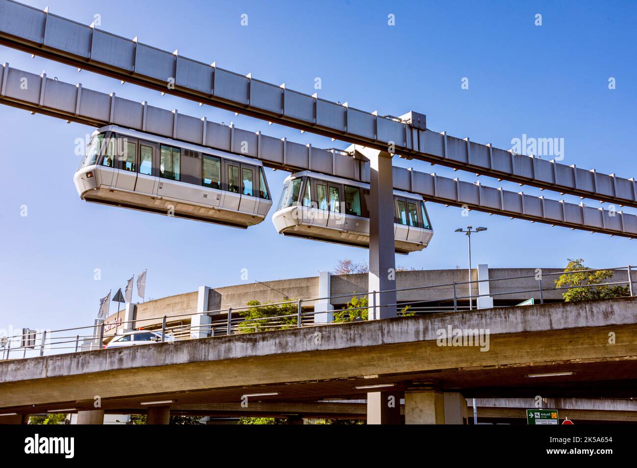 Düsseldorf Airport Sky Train connects the terminal with the airport