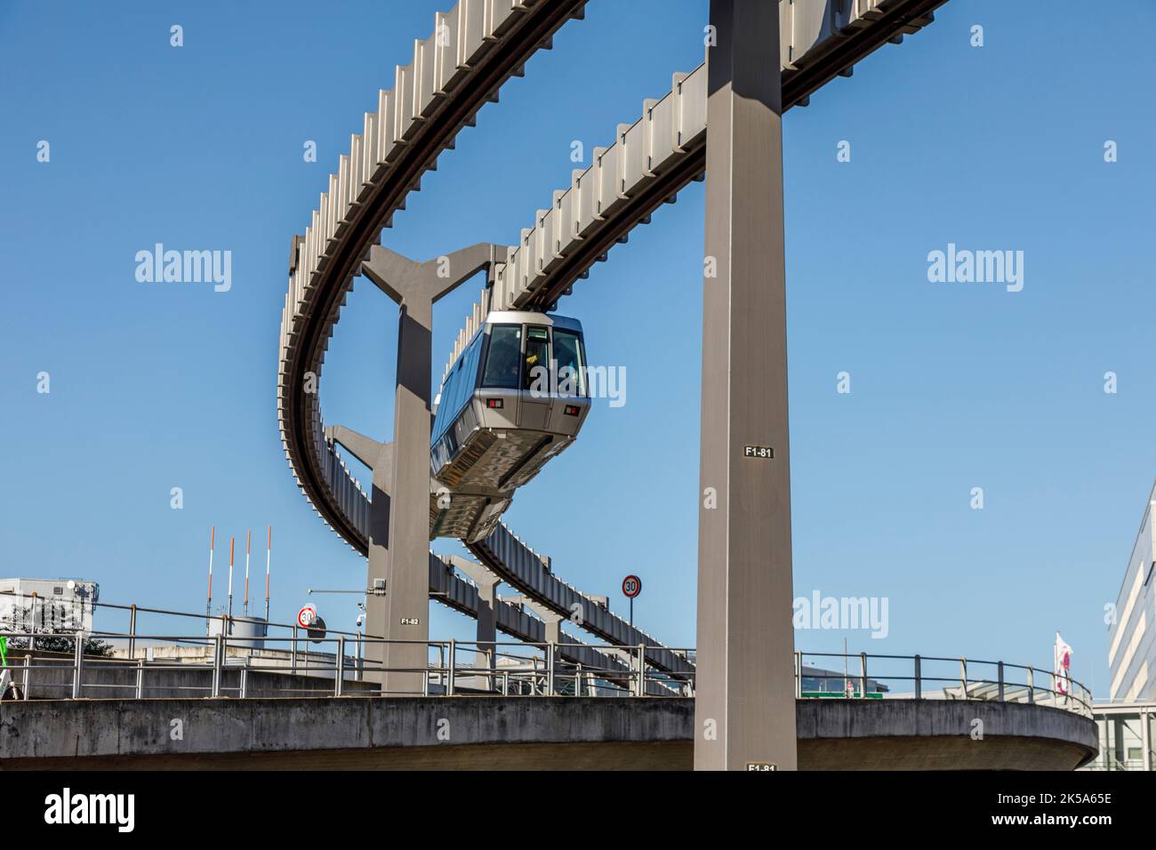 Düsseldorf Airport Sky Train connects the terminal with the airport
