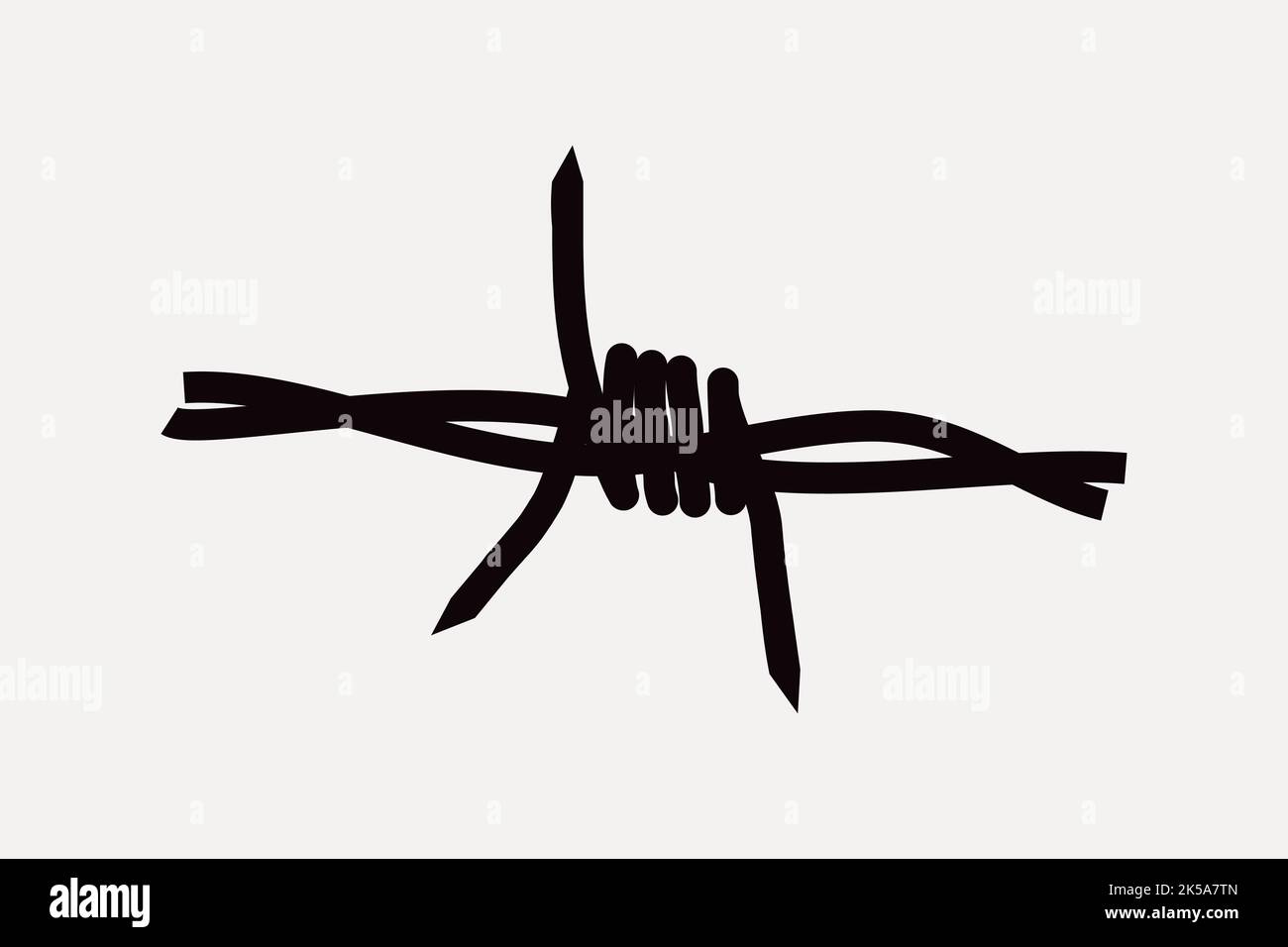 Barbed wire clipart illustration vector Stock Vector Image & Art - Alamy