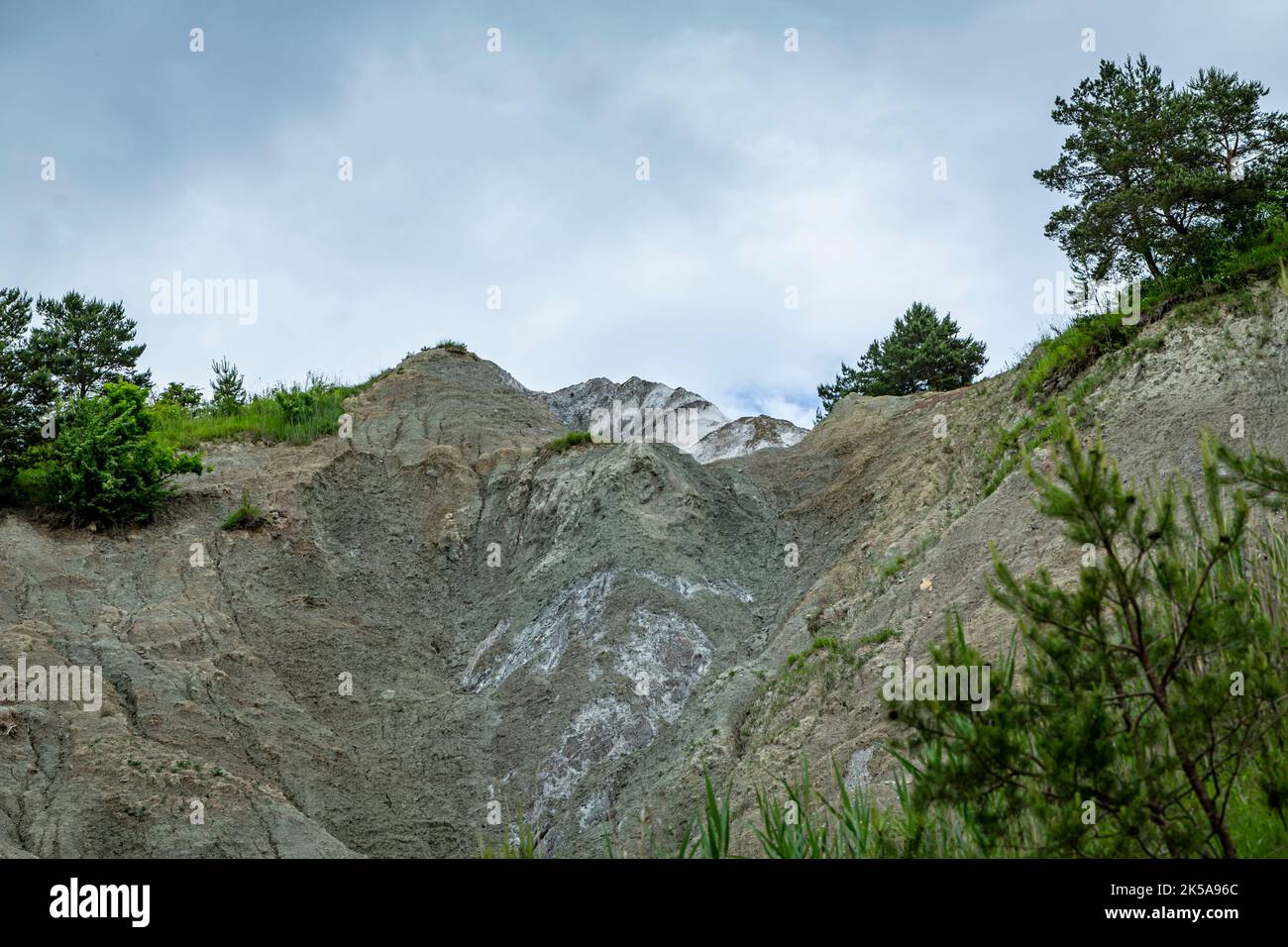 The mountain of salt from the Praid on June 19, 2021 in Praid, Harghita. Stock Photo