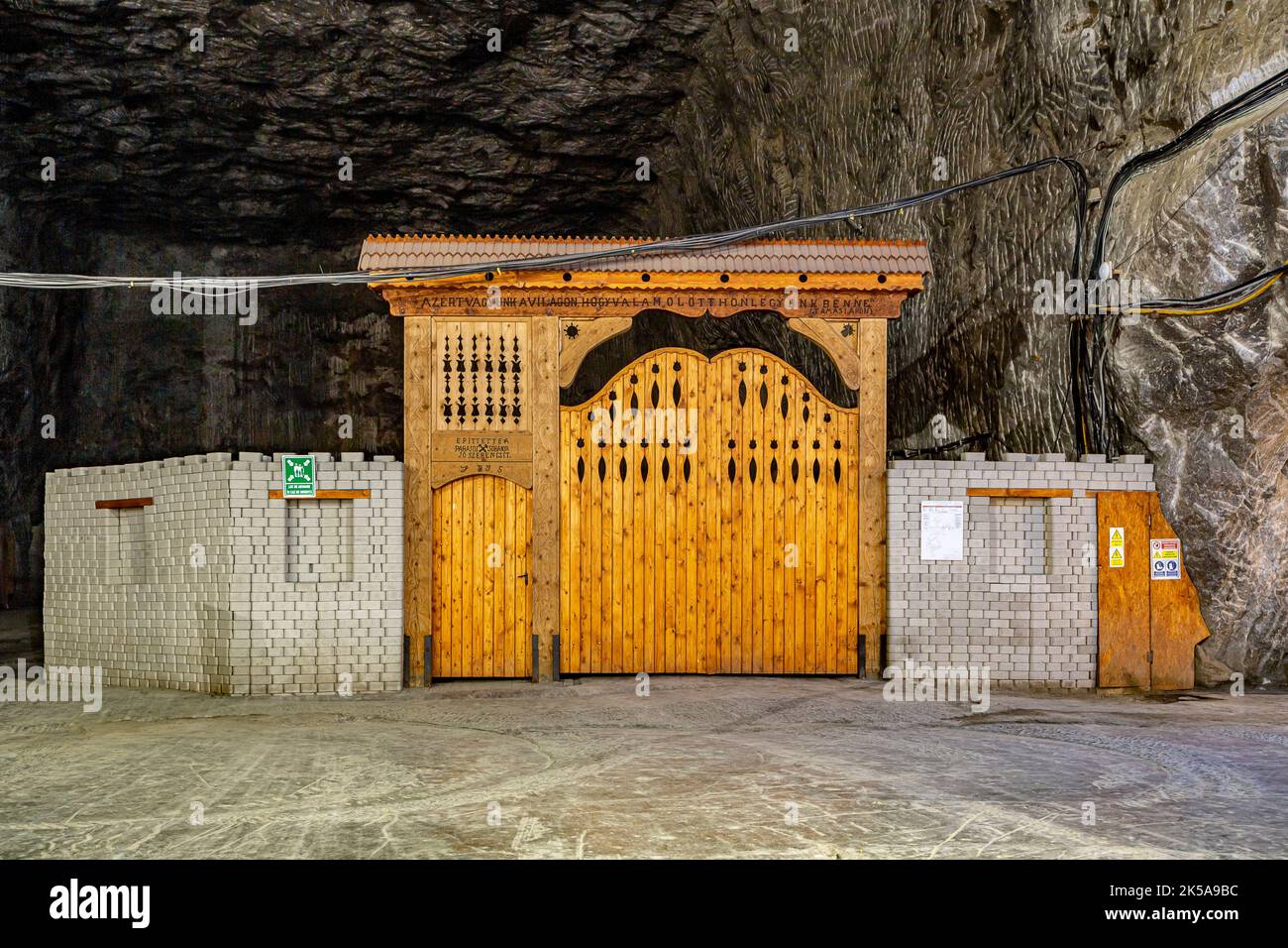 Images from the tourist area of the Praid salt mine on June 19, 2021 in Praid, Harghita. Here is