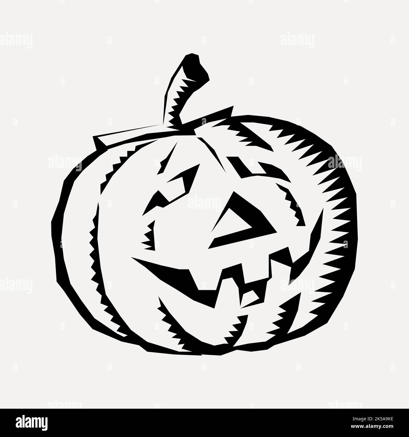 Jack O'Lantern clipart, Halloween illustration vector Stock Vector