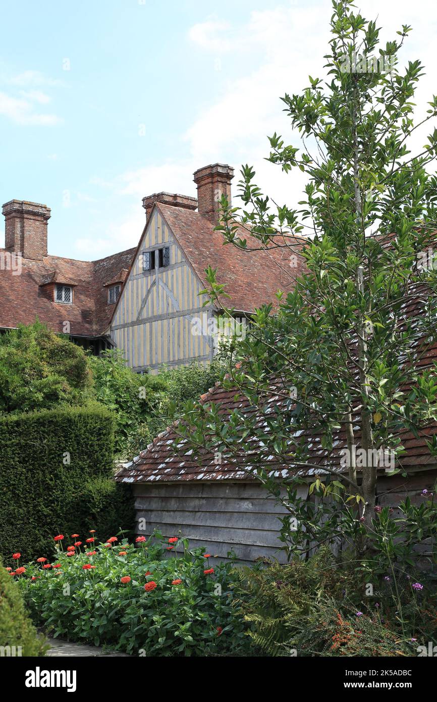 Great Dixter house built in 1910-12 by E. Luytens on the site of an existing mid-15th century house, Northiam, East Sussex, UK Stock Photo
