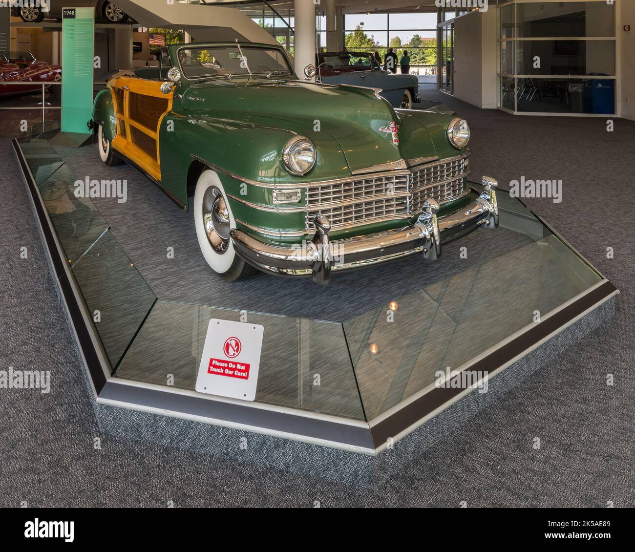 AUBURN HILLS, MI/USA - AUGUST 19, 2016: A 1948 Chrysler Town & Country, Walter P. Chrysler Museum. Stock Photo