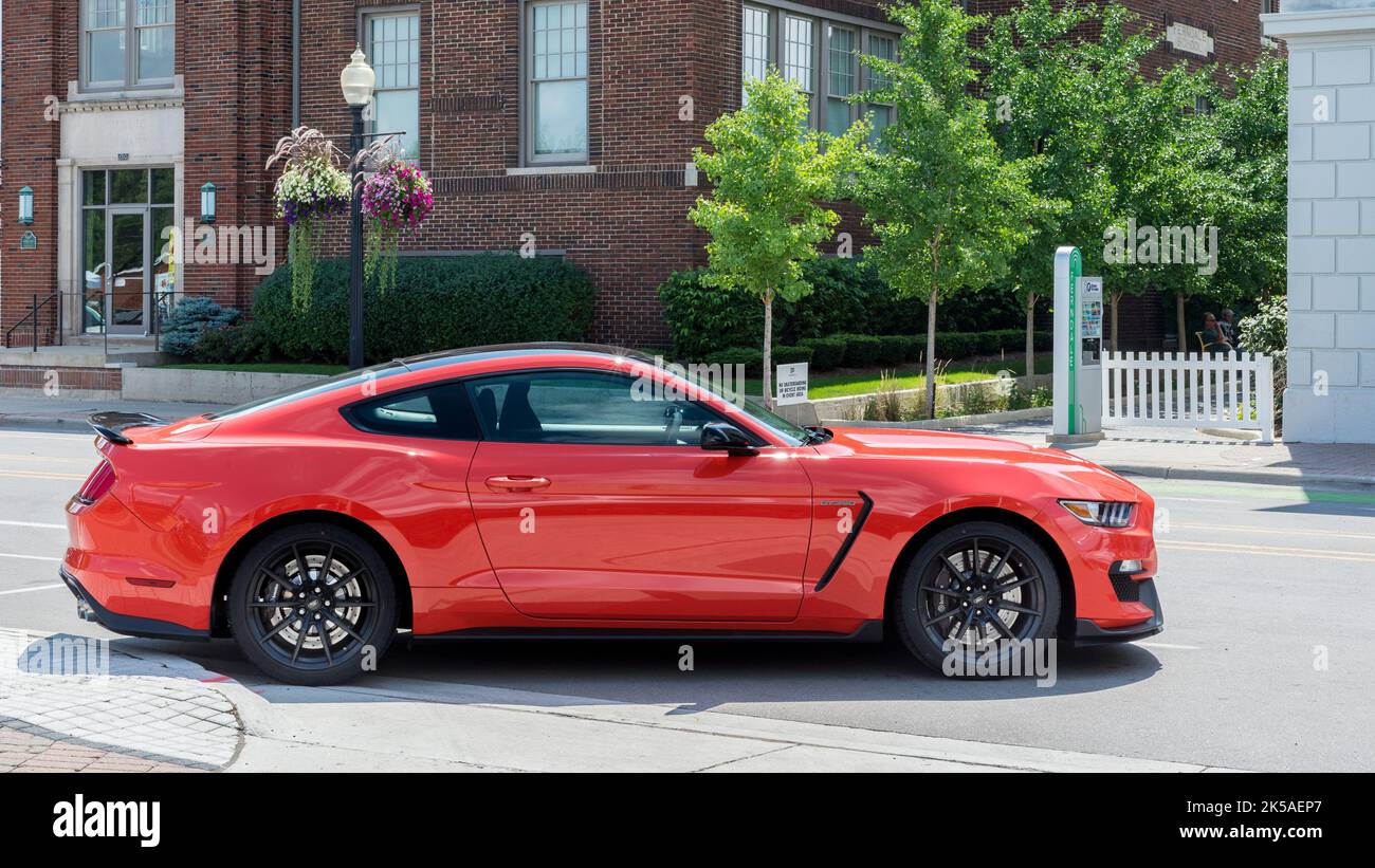 FERNDALE, MI/USA AUGUST 19, 2016 A 2016 Ford Mustang GT 350 car at