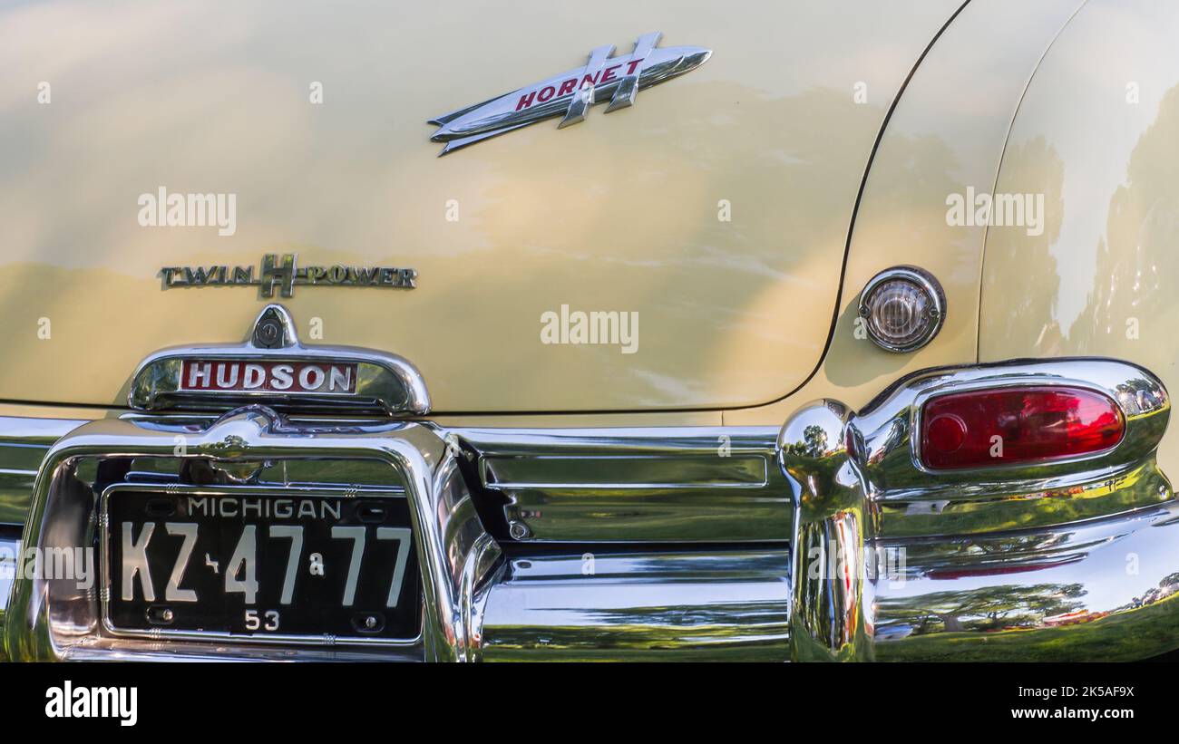 GROSSE POINTE SHORES, MI/USA JUNE 19, 2016 A 1953 Hudson car