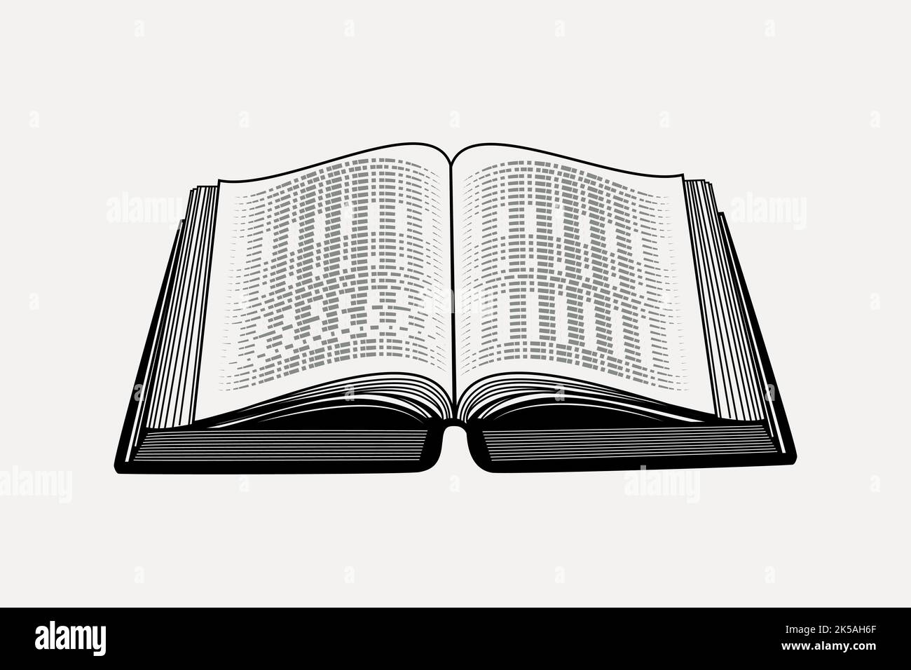 Open Book Drawing Stock Photos and Images - 123RF