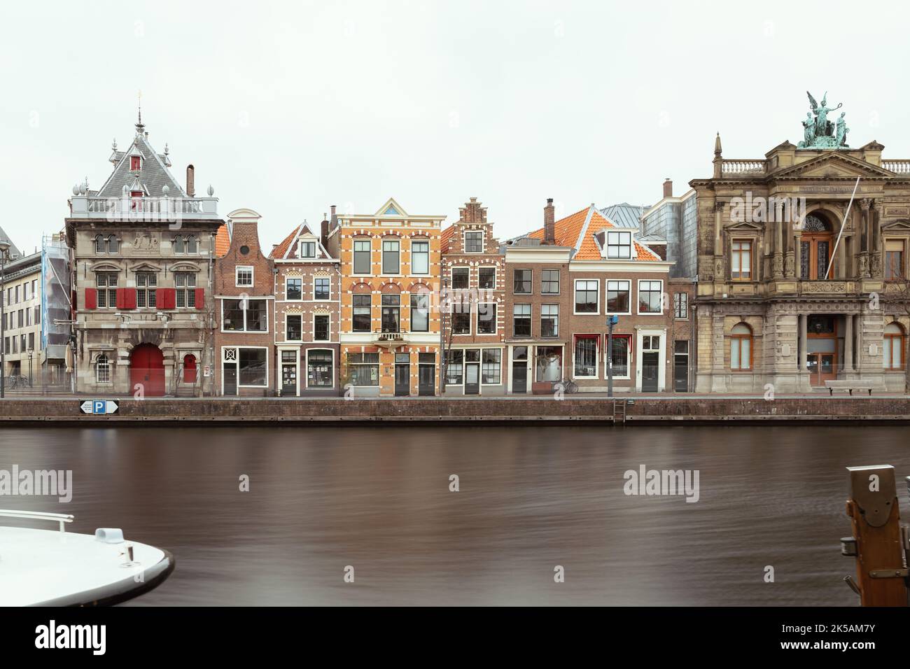 Panoramic view of Haarlem in The Netherlands Holland Stock Photo